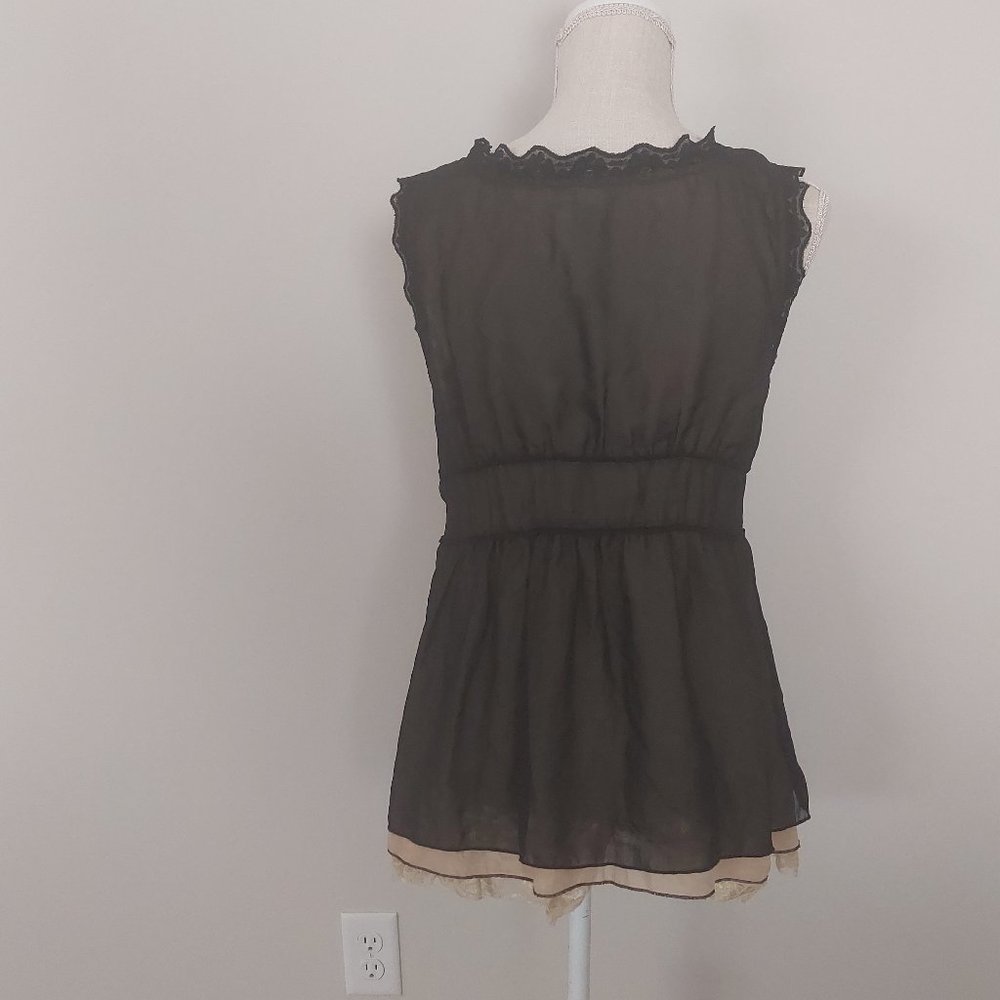 Odille Black Lace Top 8 - Picture 2 of 9